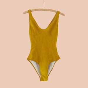 Gold Agnes Lucille Swimsuit NWOT